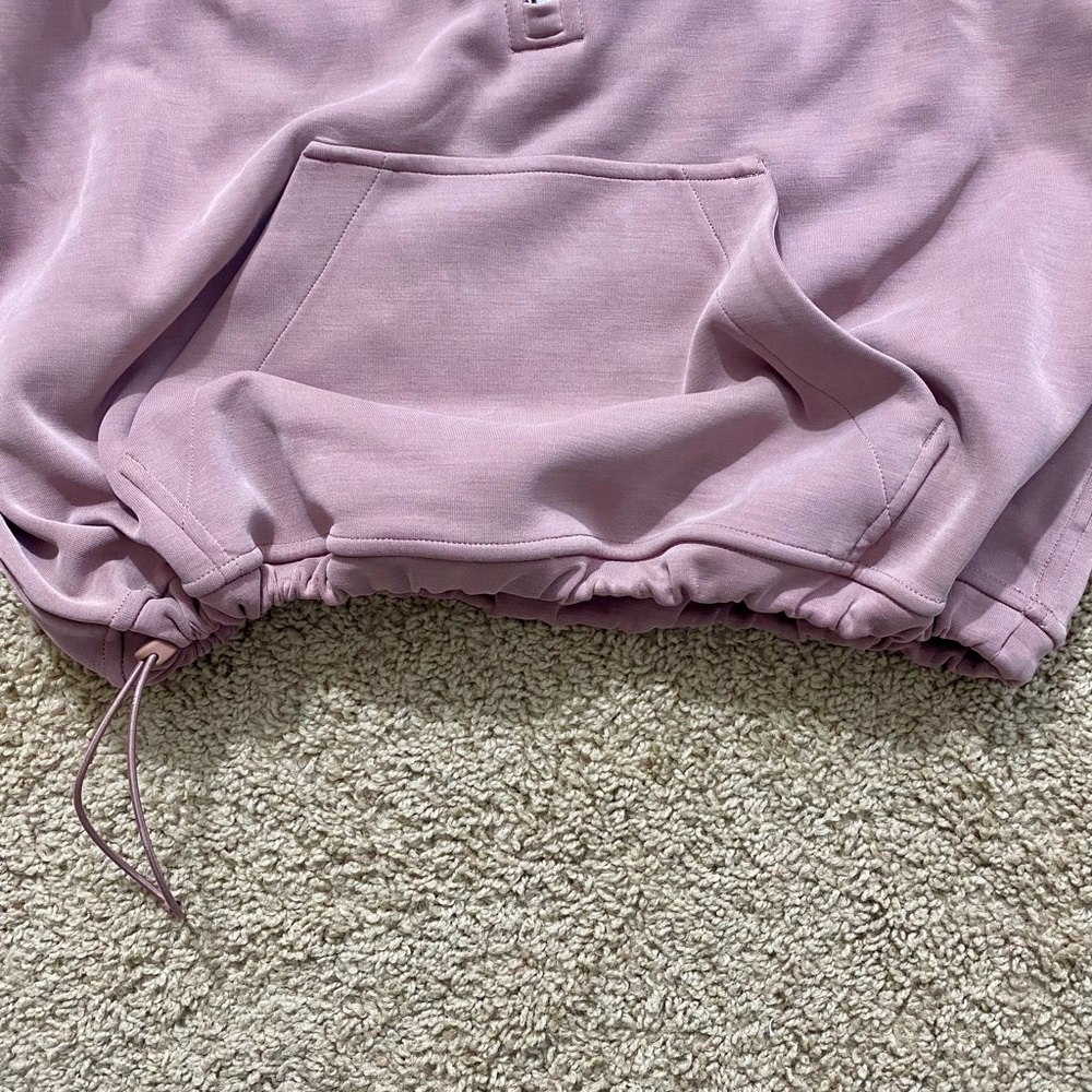 Lululemon Mauve Brushed Softstreme Half Zip - Picture 4 of 5